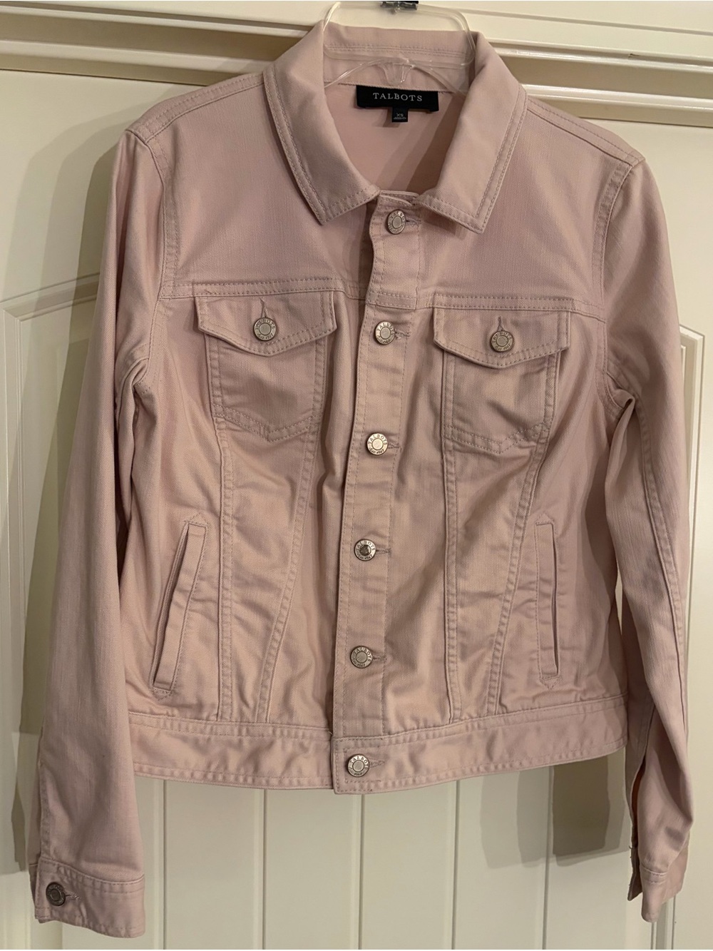 Talbots Pastel Pink Denim Jacket